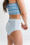 Basic Beach Ruched Bottoms in Blue - Size XL, 2X & 3X Left